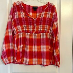 Darling Plaid Top/Blouse